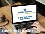 13 Quick Tips - Show Hide Characters