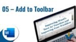 05 Add to toolbar